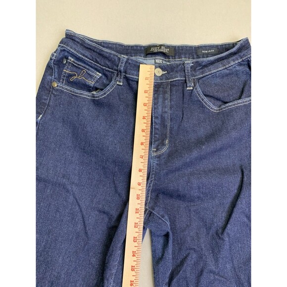 Judy Blue Jeans Womens 15/32 Blue Mom Jean Dark Wash Denim Straight Leg - Picture 9 of 10